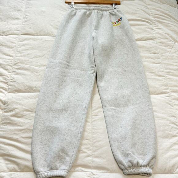 The Mayfair Group Empathy Always Light Gray Sweatpants Size S/M Cotton Blend - Picture 7 of 7